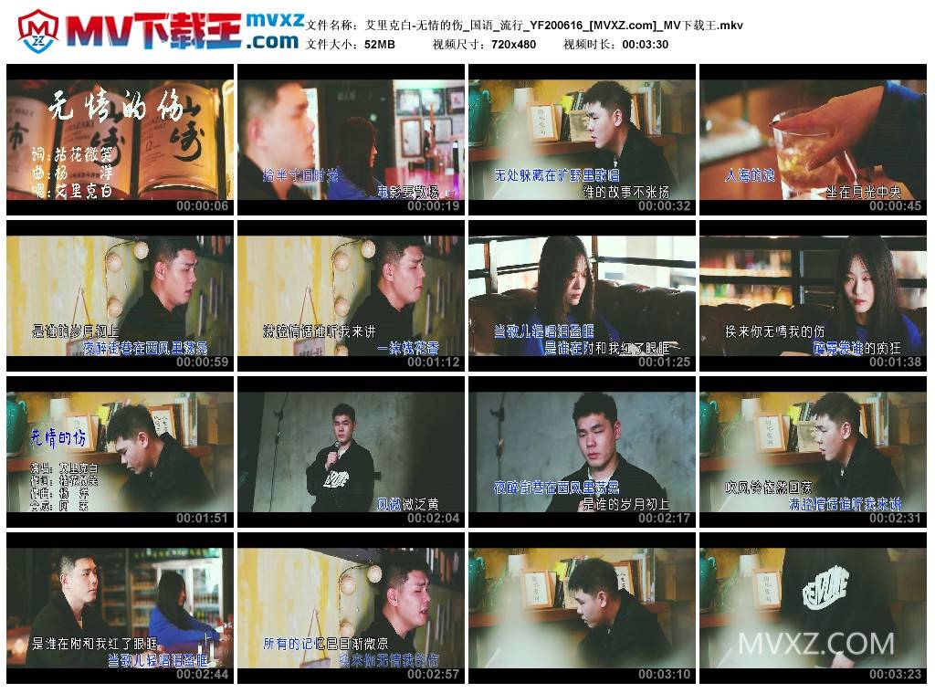 艾里克白-无情的伤_国语_流行_YF200616